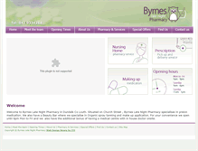 Tablet Screenshot of byrnepharmacydundalk.com